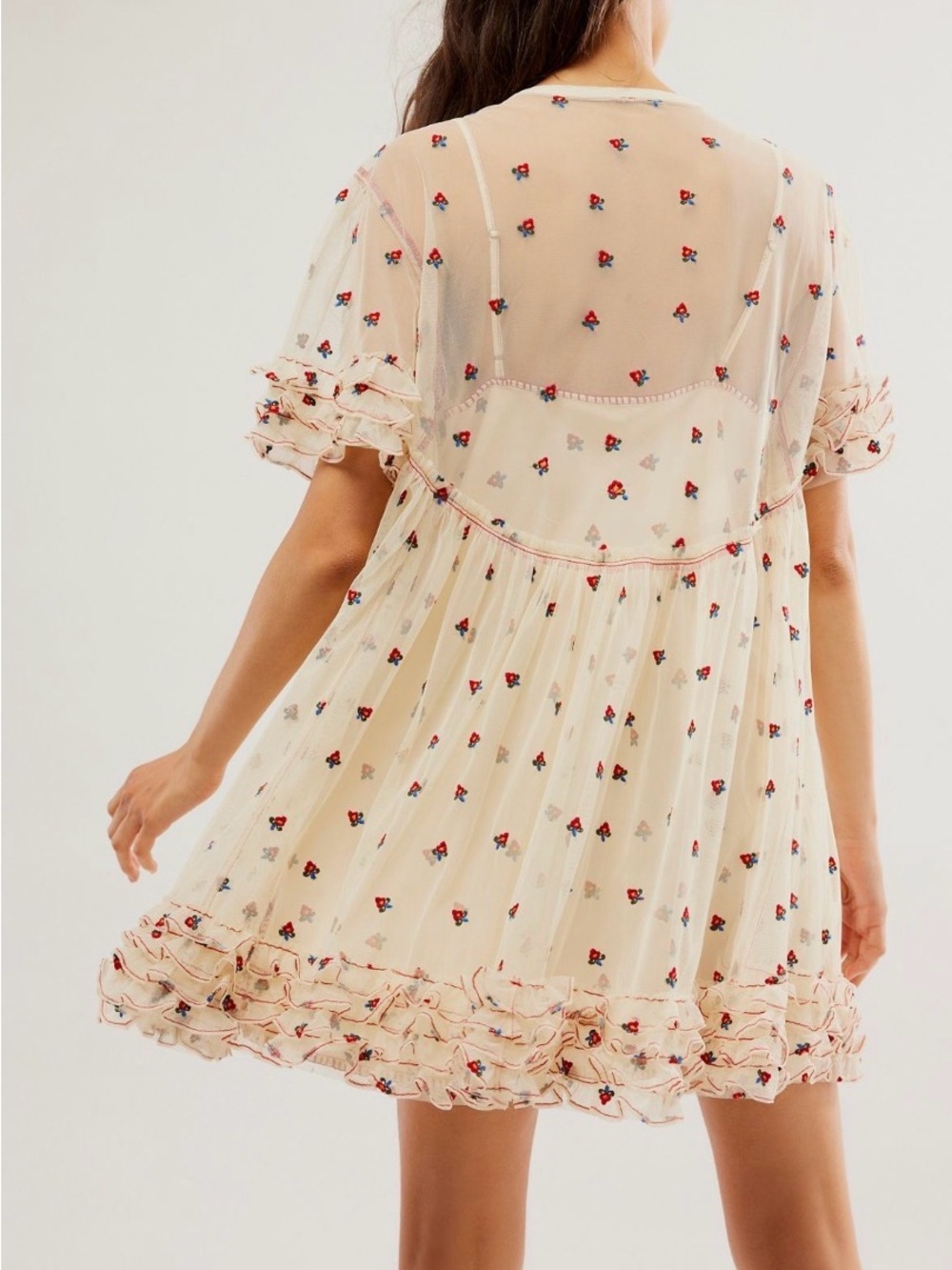 Free People “Folklore Frock” Mini Dress - Picture 9 of 11